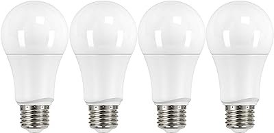 Satco S29558 9.5 Watt LED A19 Light Bulbs Value Pack 60 Watt Equivalent 4000K Cool White 4 Pack